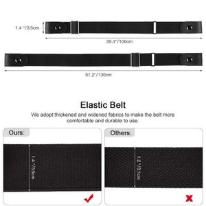 Lot De 5 Ceintures élastiques Larges - Couleurs : 2 Noirs, Blanc, Bleu Marine Et Beige - Neuf Avec étiquettes