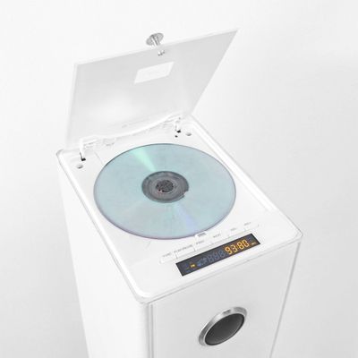 Tour De Son Noire HP32-CD Avec Lecteur CD, Bluetooth, FM, USB | 60W, Télécommande | Pour Salon, Fête, Divertissement