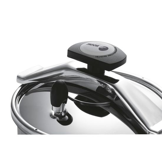 Autocuiseur à Étrier 6 L, Induction, Acier Inox. 18/10, 3 Systèmes de Sécurité FAGOR Argent