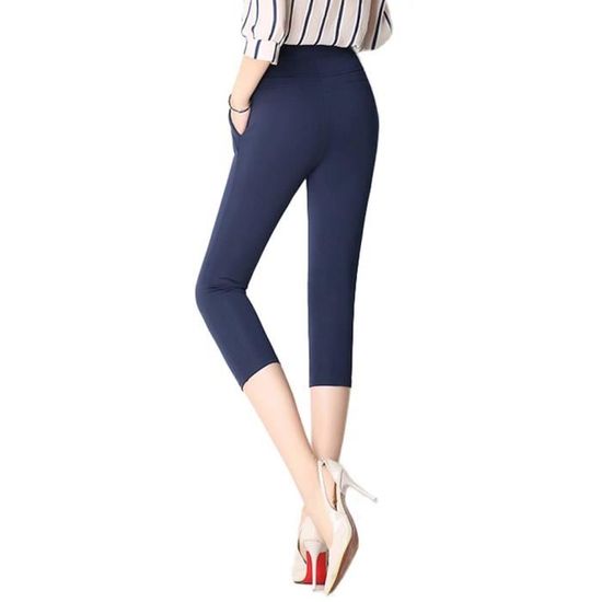 Pantacourt femme shop grande taille élastiquée
