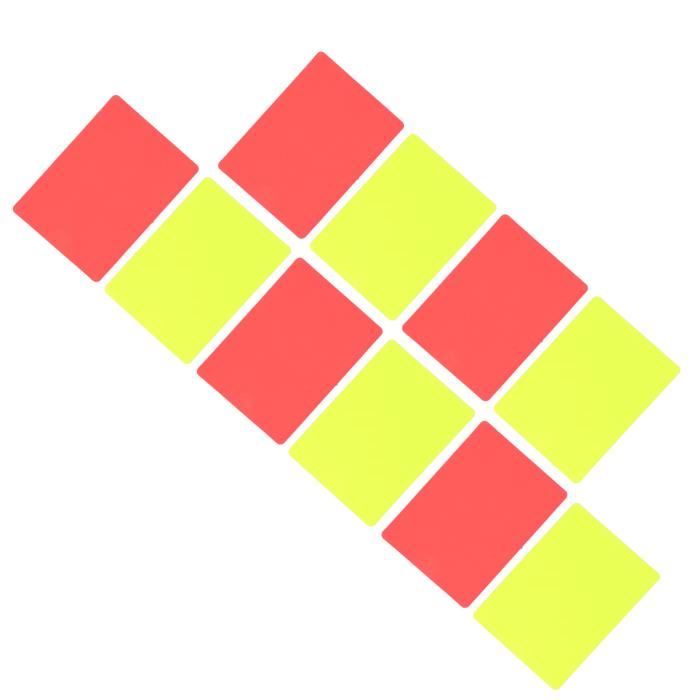 Set De Cartons D’arbitre Vert, Jaune, Rouge – Solides, Vifs Et Polyvalents Pour Matchs Et Entraînements !