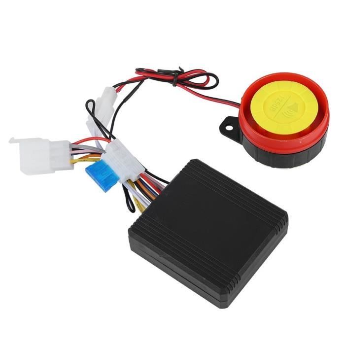 Alarme Moto 12V Ultra-Puissante 115-120 DB - Kit Antivol Avec Télécommande Bidirectionnelle, 5 Niveaux Sensibilité, Protection Anti-Vol Efficace