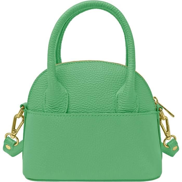 Petit Sac à Main Femme Synthétique Bicolore Avec Rabat