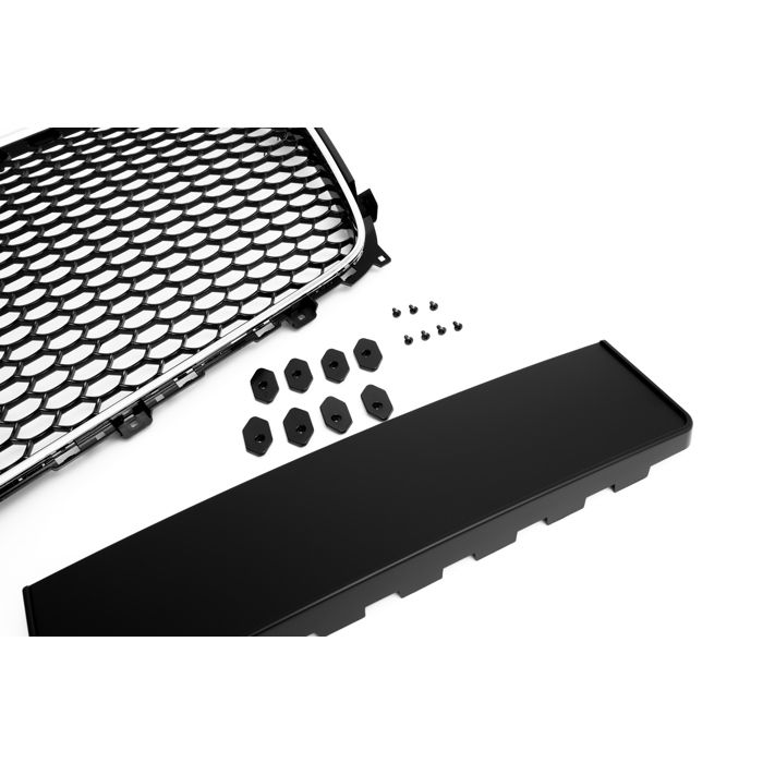 8v S-line Calandre Nid D'abeille Noir Audi A3 8V 2012-2016 - Compatible Avec Capteurs PDC Calandre Nid Abeille Noir Brillant