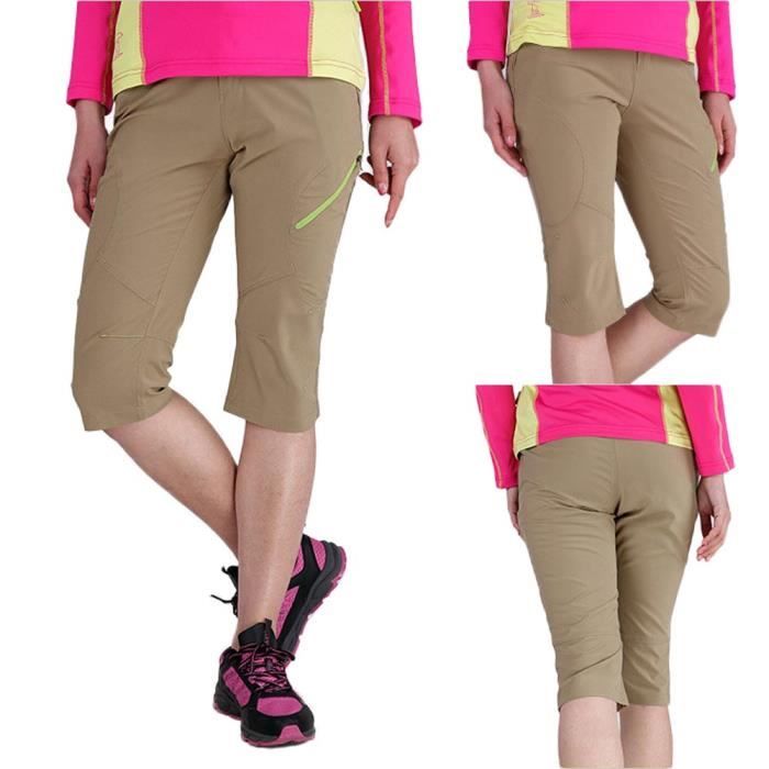 Pantacourt kaki hotsell femme