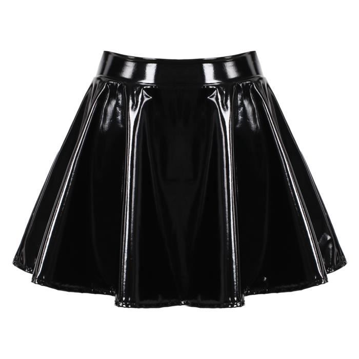 Jupe noire evasee courte outlet