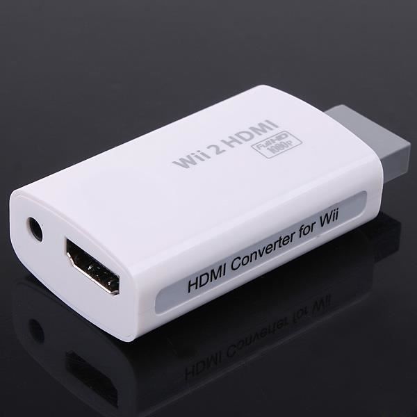 Cable HDMI + convertisseur adaptateur HDMI full DH 1080 pour Nintendo Wii  Wii U