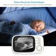 Bébé Moniteur Babyphone Vidéo 3.2 Inches LCD Couleur Caméra Bébé Surveillance 2.4 GHz Communication Bidirectionnelle Vision(vb603)-3