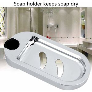 Porte-savon Transparent Réglable Pour Douche – Design Ovale, Fixation 22 Mm Sur Barre, Facile à Nettoyer - 8
