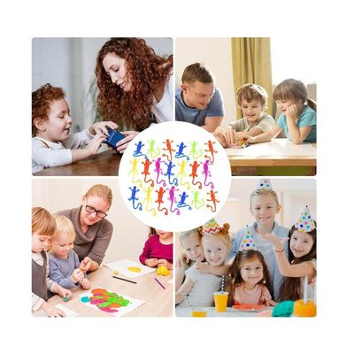 20 Lézards Collants Extensibles - Jouets Enfants, TPR Souple, Adhésif Fenêtre Mur, Cadeau Amusant