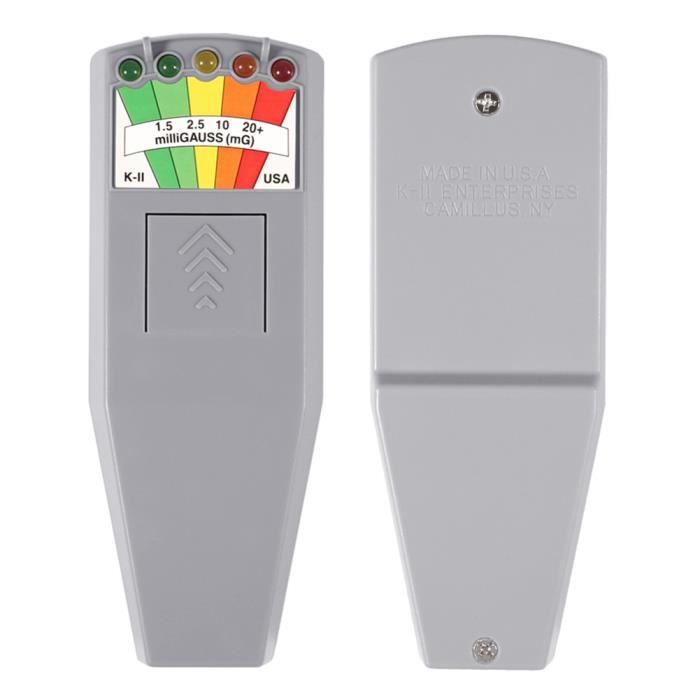 Détecteur K2 EMF numérique à 5 LED-testeur de radiation-Utilisation  facile-pour maison, bureau-Gris - Cdiscount Bricolage