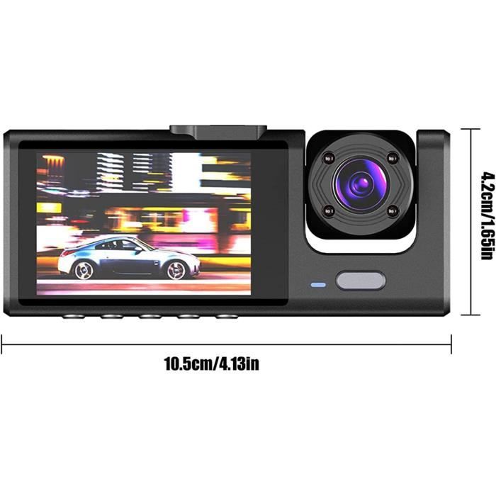 Caméra De Tableau De Bord Pour Voitures - Dash Cam 3 Canaux Avec