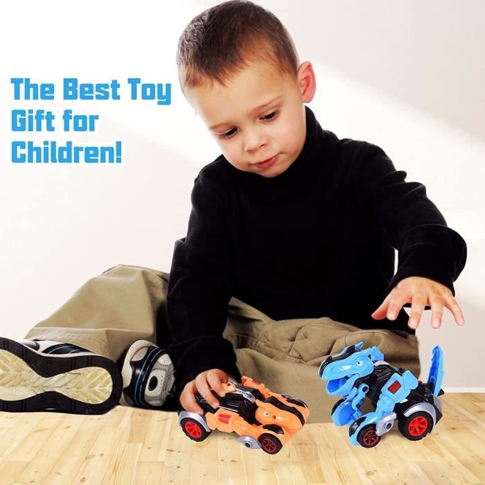 Deluxebase Convertimal – Voiture Dinosaure Transformable En Robot, Sans Pile, 5 Styles à Collectionner