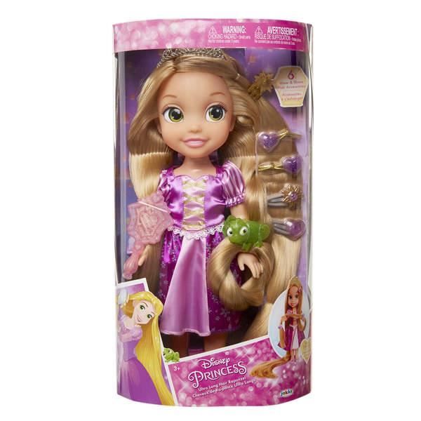 Poup e Raiponce 38 cm cheveux longs et accessoires Cdiscount