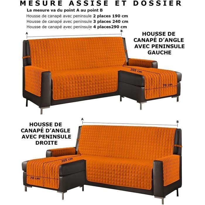 Housse De Canapé Antidérapante - Datex - 2 Places Maxy - Bordeaux