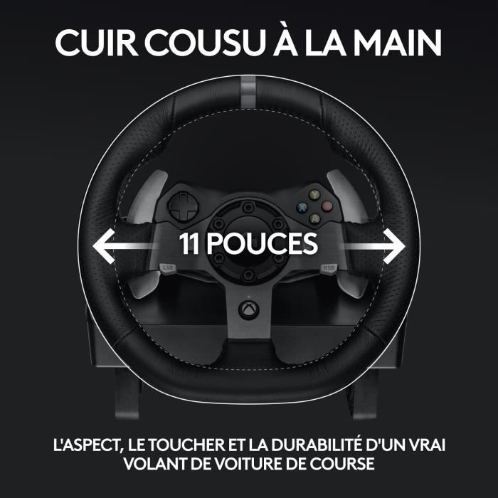 Logitech G920 Volant pour Xbox One/PC Noir Pack Logitech Volant de Course G920 Driving Force - Xbox One et PC