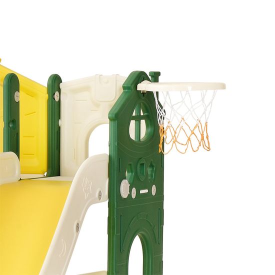 Toboggan Exterieur Enfant 5 en 1, Aire de Jeux intérieure et extérieure, Balançoire Bébé