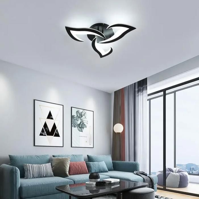 Plafonnier Led Dimmable Moderne Plafonnier Salon Lampe Chambre Plafonnier Avec Télécommande 62W