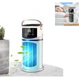 Ventilateur Mobile, Ventilateur de bureau, Climatiseur Mobile pour Intérieur Réglable 9 Vitesses avec Éclairage LED pour Dormir