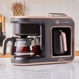 Machine à café expresso entièrement automatique Karaca Hatir Plus Mod 5 en 1, 1385W, rose et marron-0