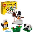 SHOT CASE - LEGO 11012 Classic Briques Blanches Créatives Premier Jeu de Construction avec Bonhomme de Neige pour Enfant de 4 Ans-0