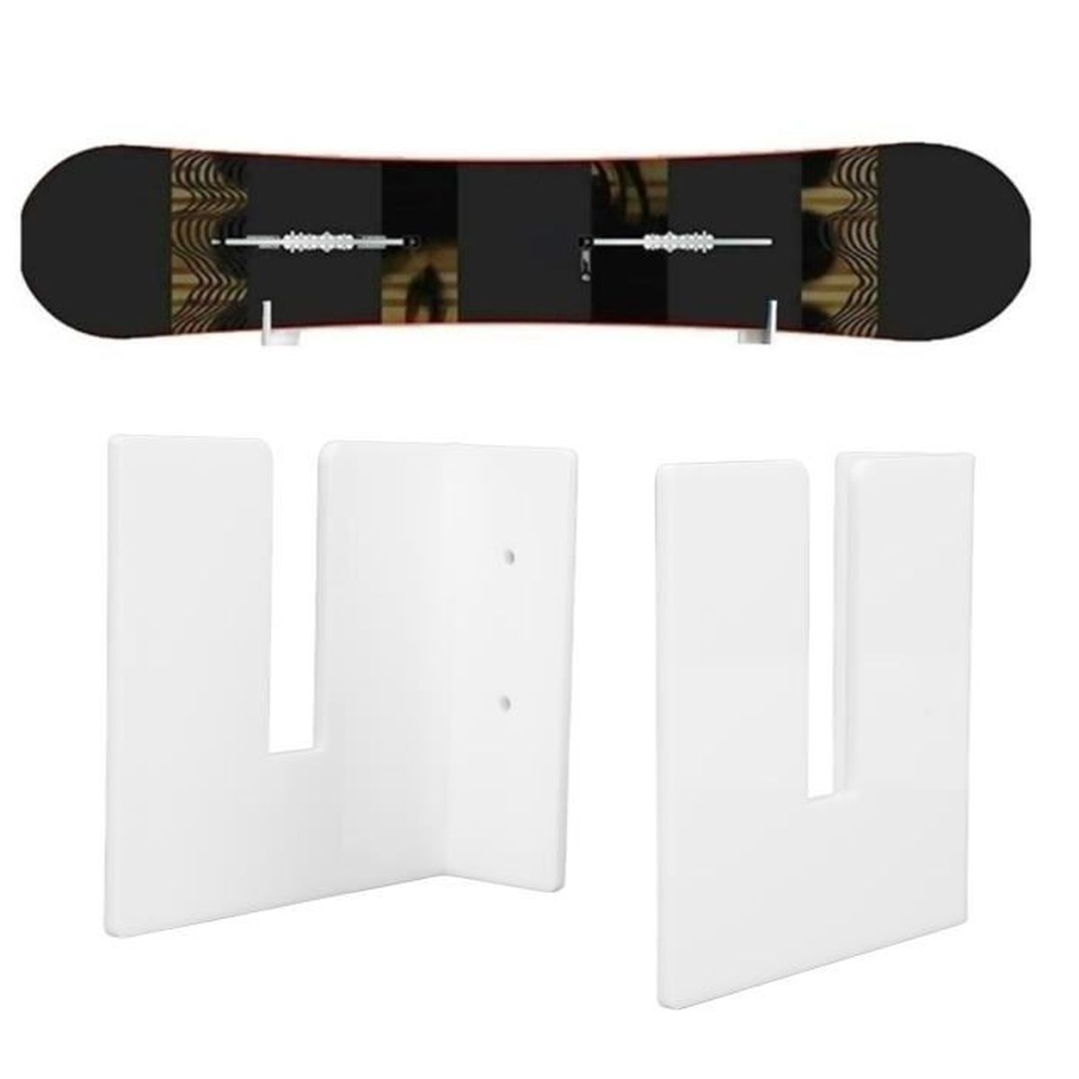 Porte-skis Mural Solitude - Support Jusqu'à 10 Paires, Charge 136kg | Organisation Garage, Rangement Vertical - 5