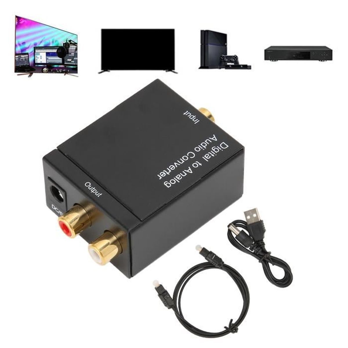 Convertisseur numériqueanalogique Convertisseur optique analogiquenumérique RCA professionnel