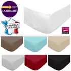 BONA REVA dkdo Drap Housse - 140 x 190 cm - 100% Coton - 57 Fils - France - Blanc