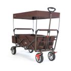 Chariot de transport enfant - Marron - FUXTEC City Cruiser - pliable charge 75 kg