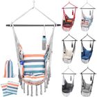 Chaise Hamac - MIADOMODO - Pastel - Max 150kg - Coussins Amovibles - Intérieur/Extérieur