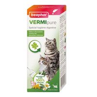 Vermipure solution Liquide pour chaton et chat : 50ml - BEAPHAR