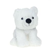 Global Diffusion - Bouillotte Micro Onde - Peluche Ours Polaire - 30 Cm