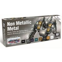 Vallejo Game Color Set - Non Metallic Metal (x8) - (VAL72212)
