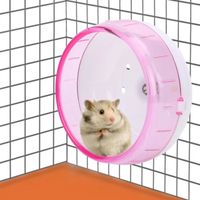 Atyhao roue d'exercice de hamster Jouet de roue de course d'exercice de rouleau super silencieux en plastique pour petits animaux