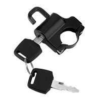 ZER- antivol pour casque de moto Cadenas de sécurité universel pour casque de moto avec 2 clés (noir)