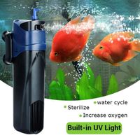 TEMPSA 5W UV Pompe à Air d'Aquarium Stérilisateur Filtrant Submersible Oxygène