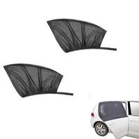 1 paire de pare-soleil de fenêtre latérale pour voiture, moustiquaire noire pour l'extérieur (noir)