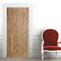 Autocollant Porte Effet Bois Vintage 3D - Sticker Mural Amovible 77x200 Cm - PVC Facile à Poser, Déco Intérieur Minimaliste