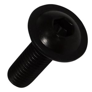 Aerzetix 20 boulons vis /à t/ête bomb/ée avec collerette M6x10mm acier noirci empreinte 4mm Allen C18892