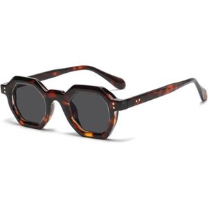 Lunette de store soleil hexagonale homme
