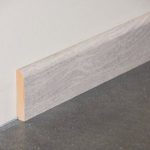 PLINTHE PVC Plinthe MDF chêne cendré - Longueur 2 m - 100 x 10