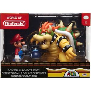 FIGURINE - PERSONNAGE Figurine Mario et Bowser - Coffret diorama JAKKS P
