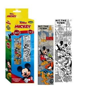 PUZZLE Puzzle Mickey Mouse à colorier 24 pièces - GUIZMAX
