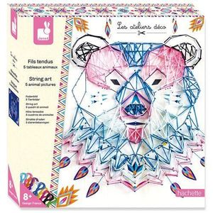 Kit papier créatif Kit créatif Janod Fils tendus animaux Multicolore