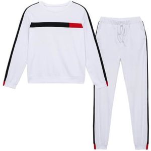 SURVÊTEMENT Combinaison Sportswear Femmes - Jurebecia - 2 Combinaisons Oversize - Manches Longues - Blanc - Respirant