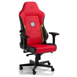 SIÈGE GAMING Fauteuil Gamer Noblechairs Hero Iron Man (Rouge/Or