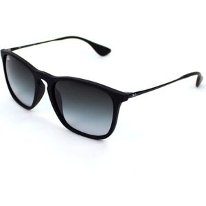 LUNETTES DE SOLEIL RAY BAN Lunettes de soleil Homme Modèle RB4187 - Catégorie 3 - Noir mat - Verres gris dégradés