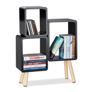 Bibliotheque Croisillons Spaceo 6 Cases En Mindi Massif Naturel 60