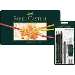 CRAYON DE COULEUR Faber-Castell 110036 Lot de 36 crayons de couleur Polychromo314
