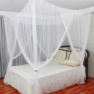 4 Coin Moustiquaire Noir Grand Lit Double /à Baldaquin Faisant La Literie De Moustiquaire D/écorative Moustiquaire Carr/ée Pour Le Camping Int/érieur Et Ext/érieur